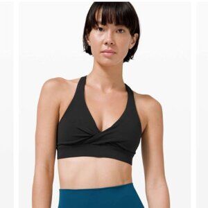 Lululemon Sz 10 Sweet Awakenings Bra Light Support, Black W2CW4S
